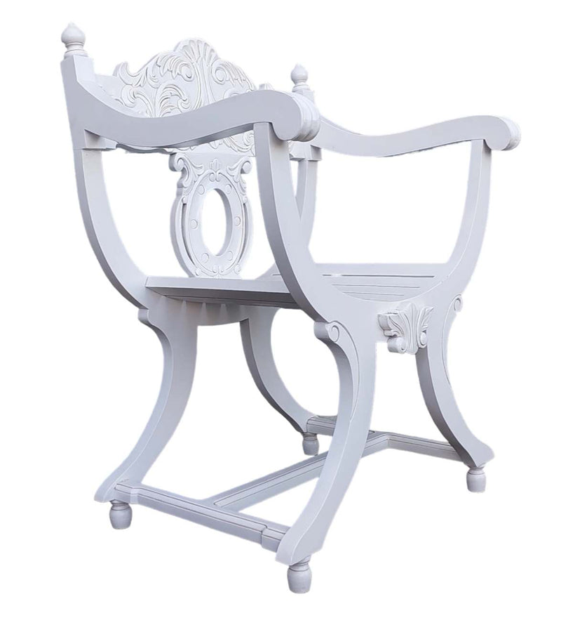 French Cross Frame Armchair