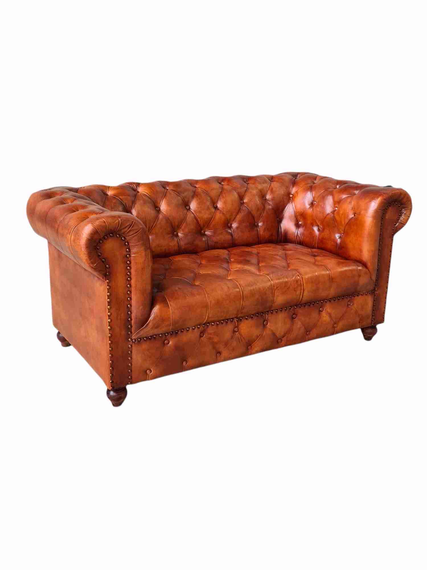 Sofá Chesterfield de dos plazas Rockford